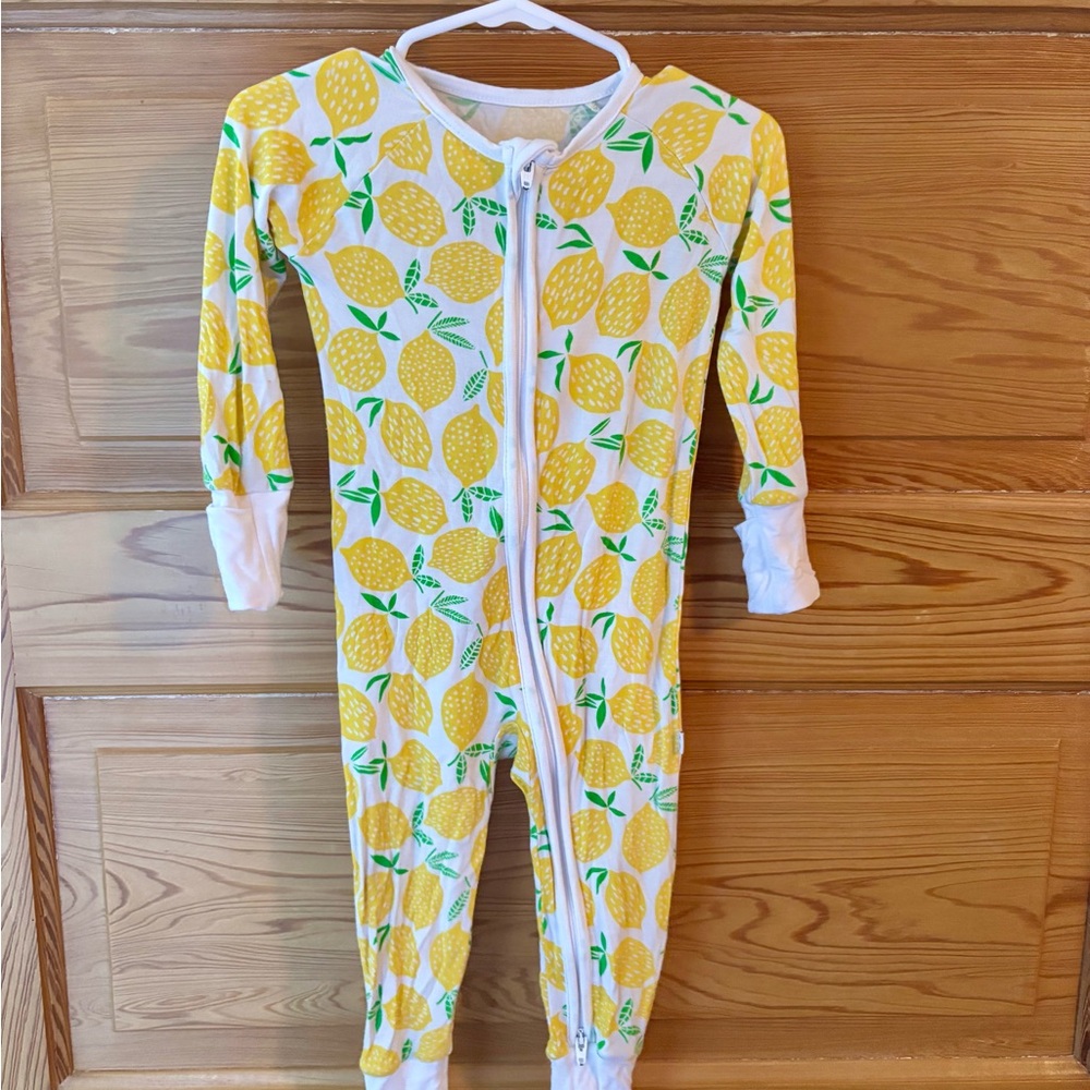 Little Sleepies Zippy Pajamas Lemon, 6-12 months